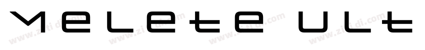 Melete Ultra Light字体转换